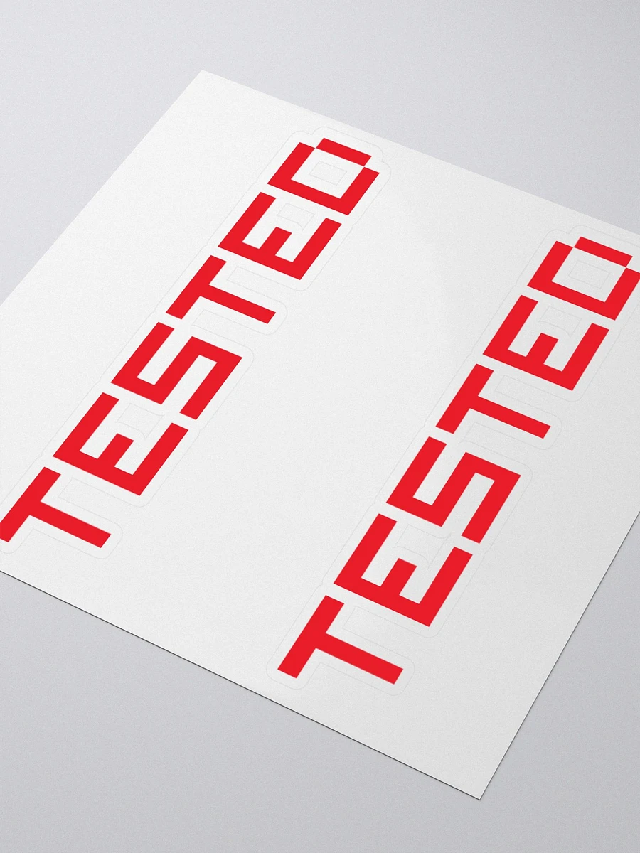 Classic Tested - Red Logo (Die-Cut Sticker) product image (3)