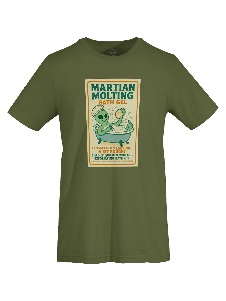 Martian Exfoliating Alien Bath Gel 1950's Retro Poster Unisex T-Shirt product image (79)