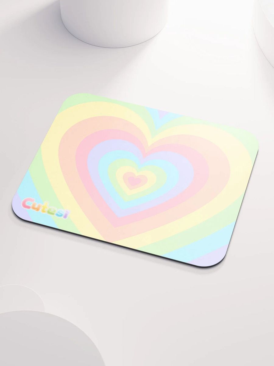 Cutesi Rainbow Heart Small Desk Mat product image (3)