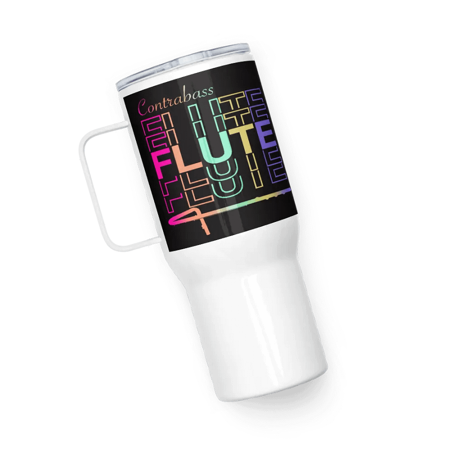 Symmetrical Flute Graphic Travel Mug - Contrabass product image (6)