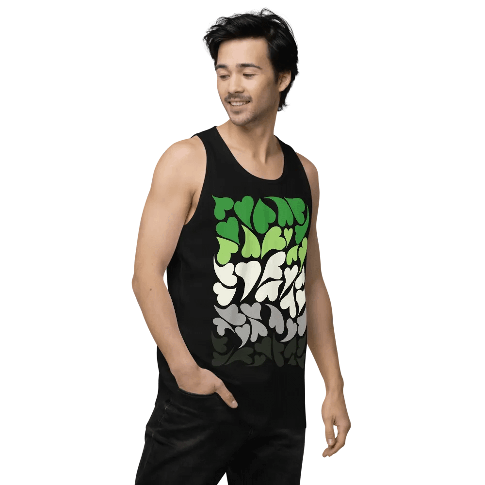 Nestled PRIDE Aromantic Tank Top product image (6)