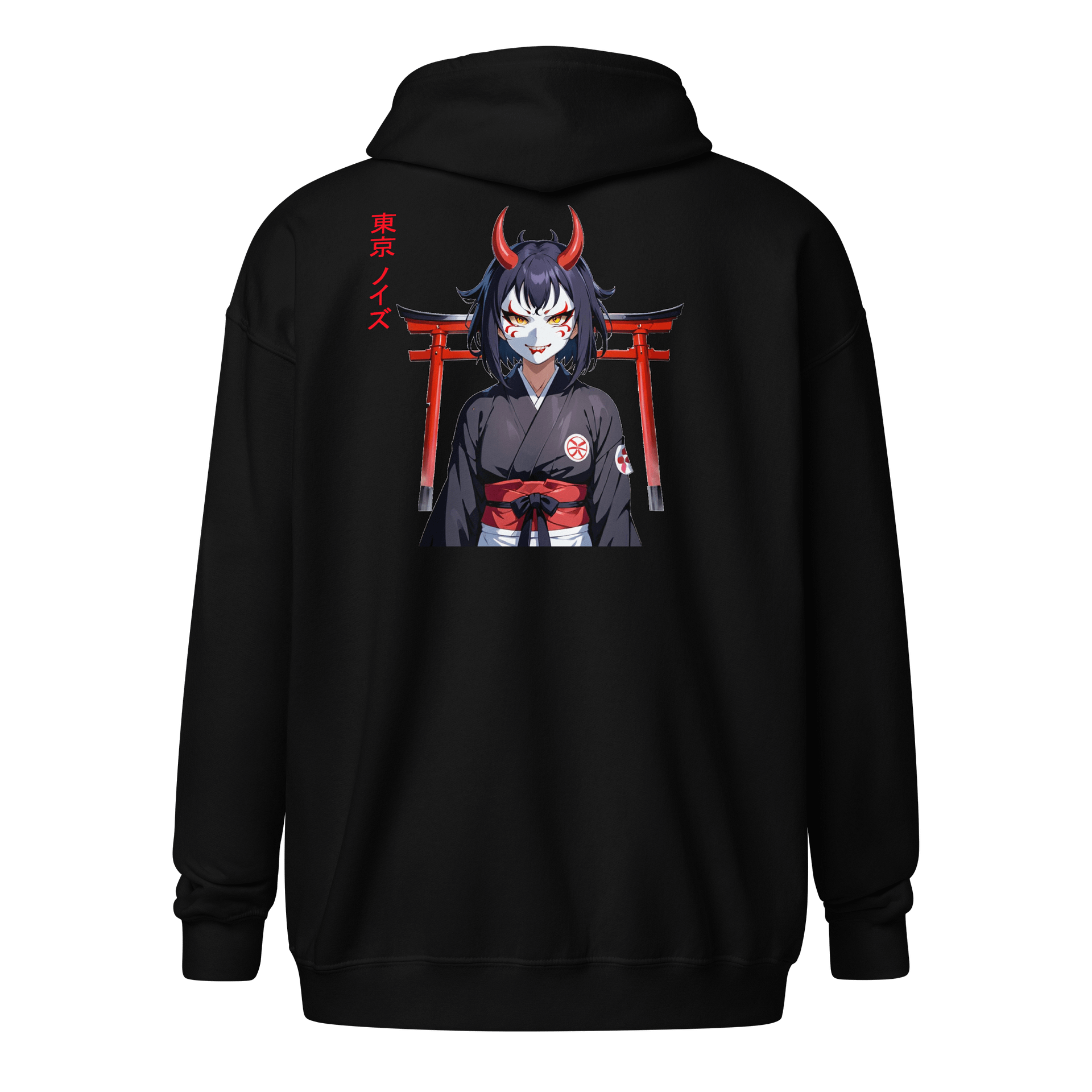 Torii Gate Spirit Girl Unisex Zip Hoodie product image (1)