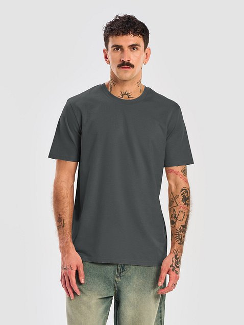 Photo showing Stanley/Stella Unisex Organic Ribbed Neck T-Shirt