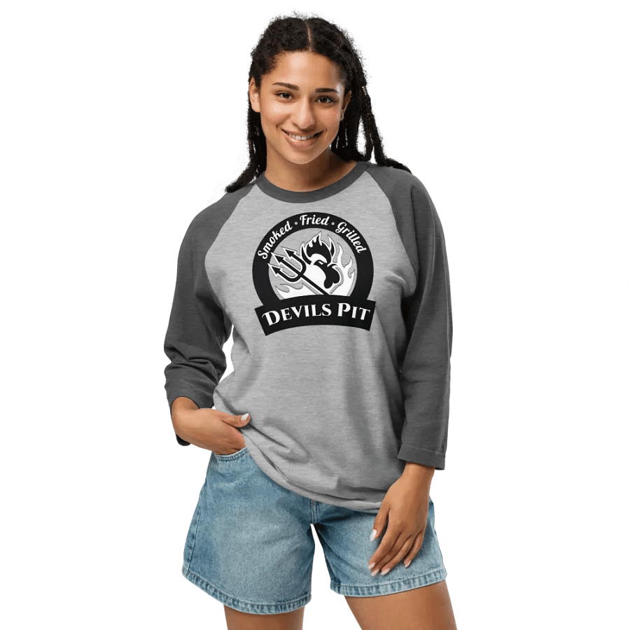 Devils Pit Logo 3/4 Sleeve product image (16)