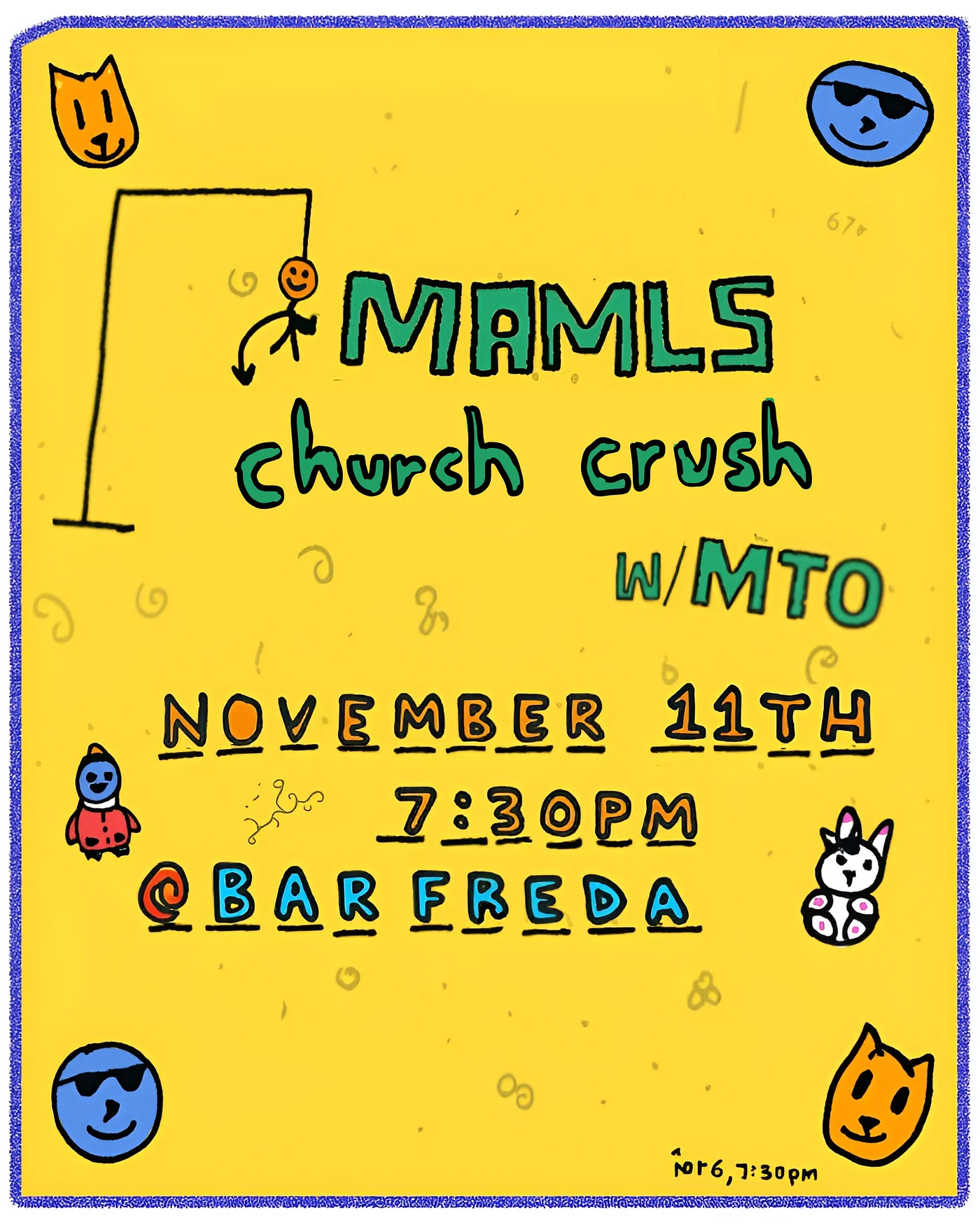 MAMLS — Freda's Basement Show Poster