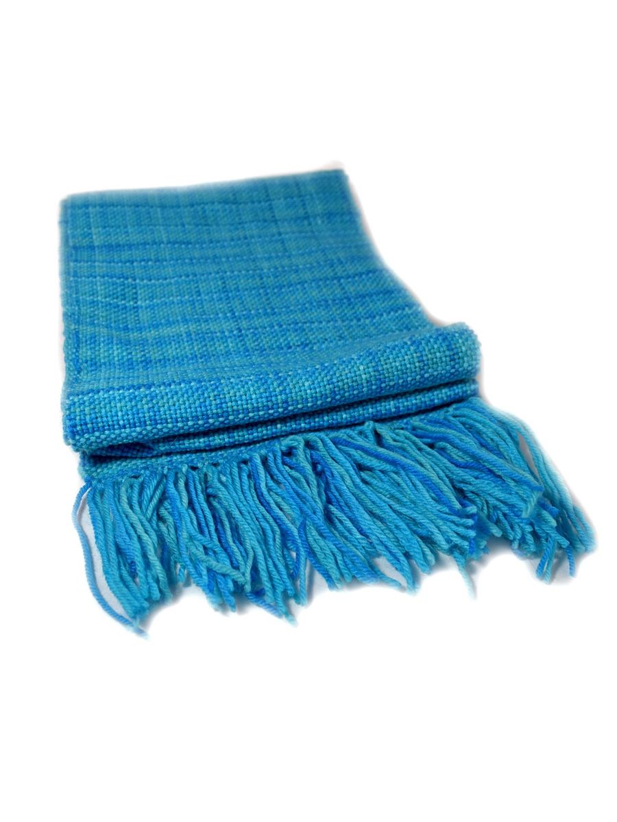 Blue Tonal Handwoven Scarf product image (3)