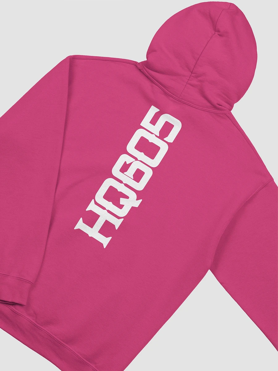 Hemp Quarters White Logo w/back Pink Hoodie. product image (4)