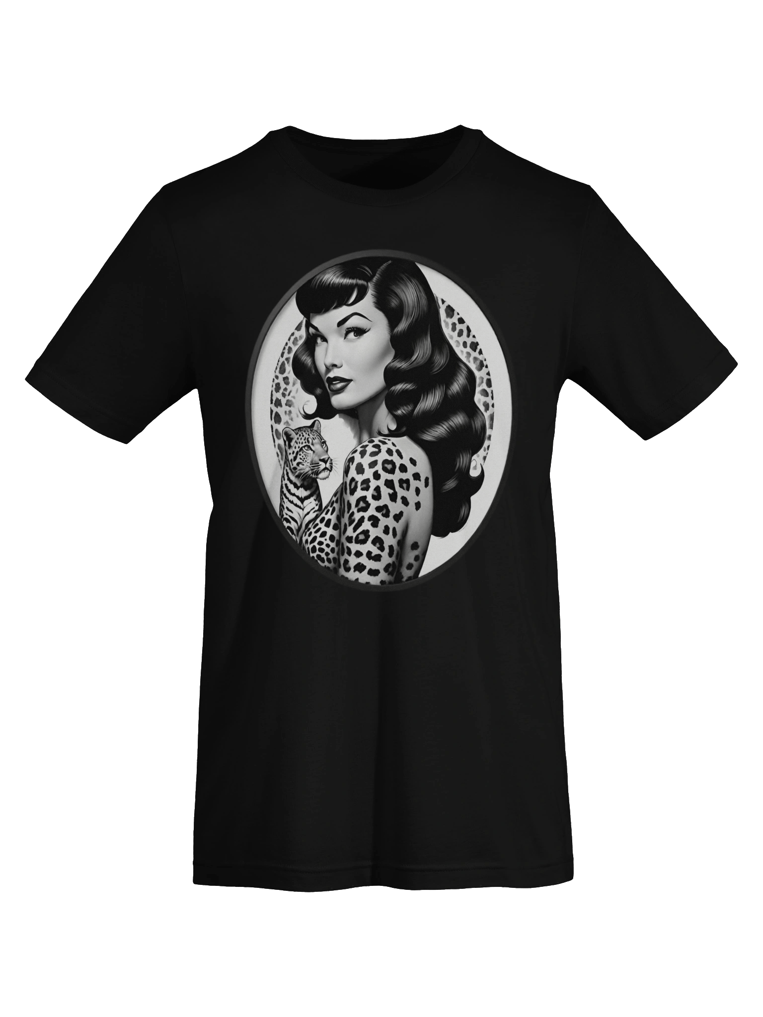 Bettie Page Leopard Vintage T-Shirt product image (7)