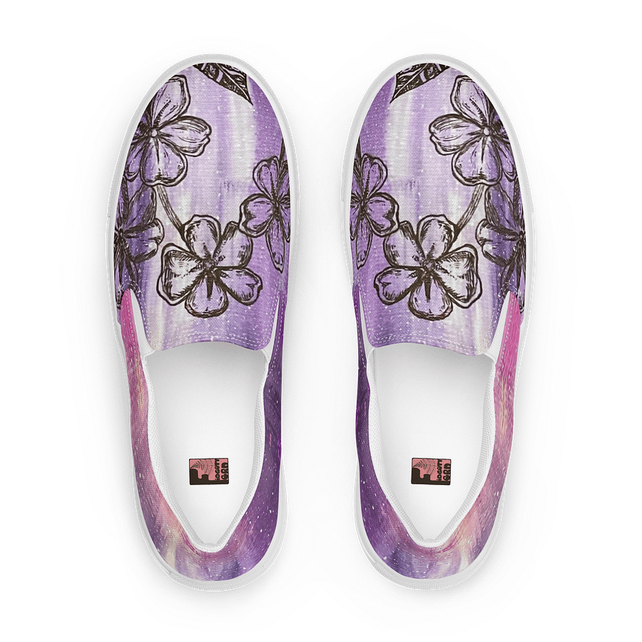 "Forget-Me-Nots" Canvas Slip On Shoes (Men's) product image (1)