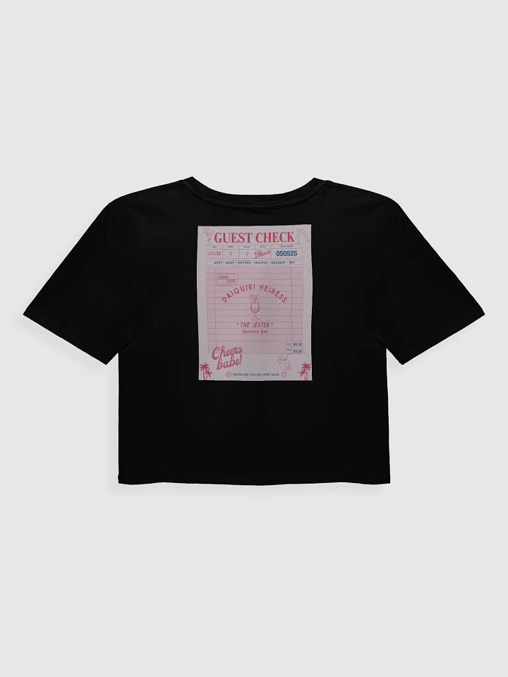 CHECK PLEASE! DAIQUIRI CROP - BLACK product image (2)
