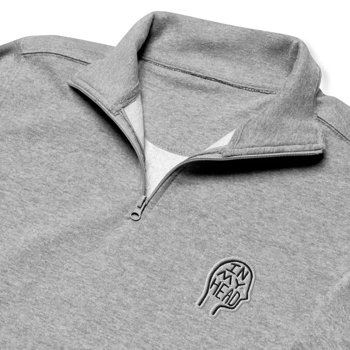 In My Head (bubble design) embroidered quarter zip product image (6)
