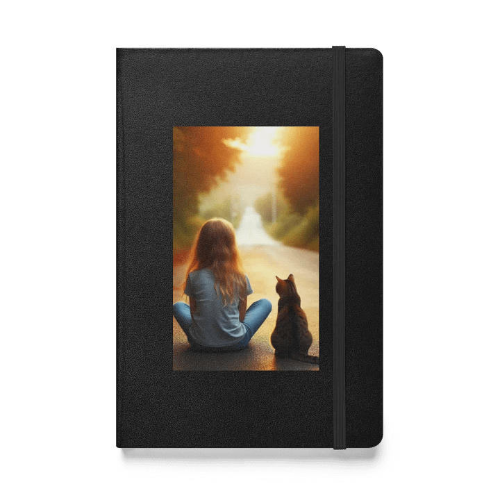 A girl along with her cat, Lovely diary for girls, Womens. product image (1)