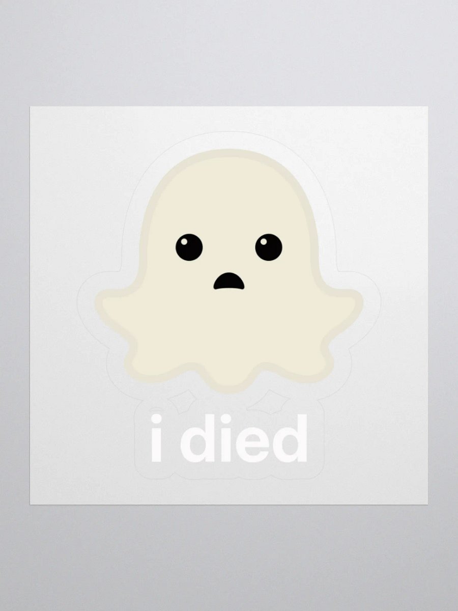 Sad Ghost Sticker - For Dark Background product image (2)