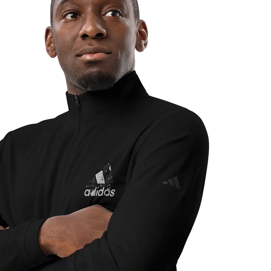 Adidas Grunge Logo Quarter-Zip Pullover product image (6)
