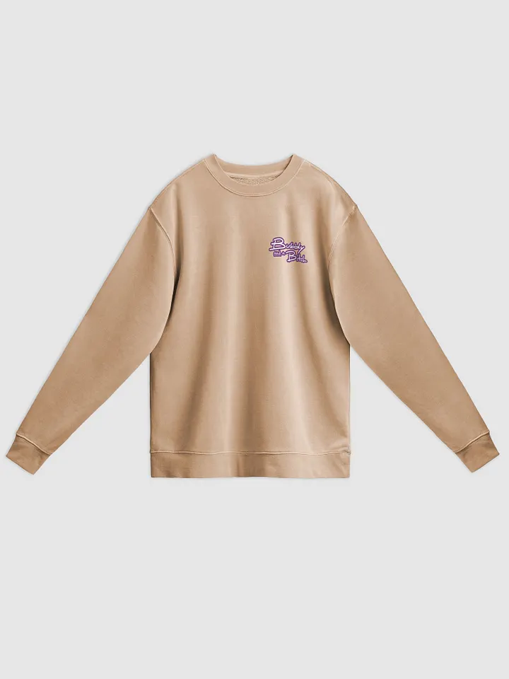 Bubbly and a B*tch (sm. lined design, #763D7D) printed pigment crewneck product image (23)