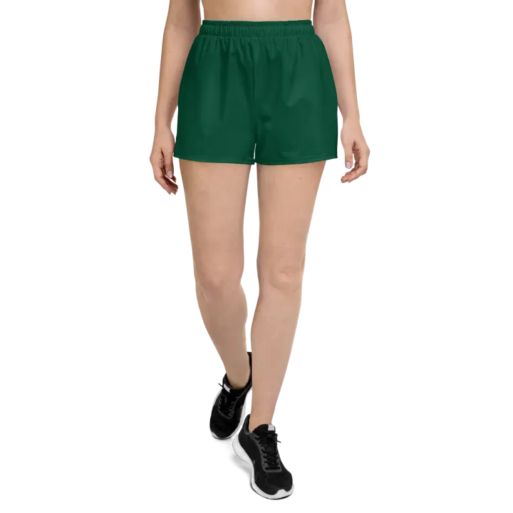 Dark Green Nail Check Booty Shorts product image (2)