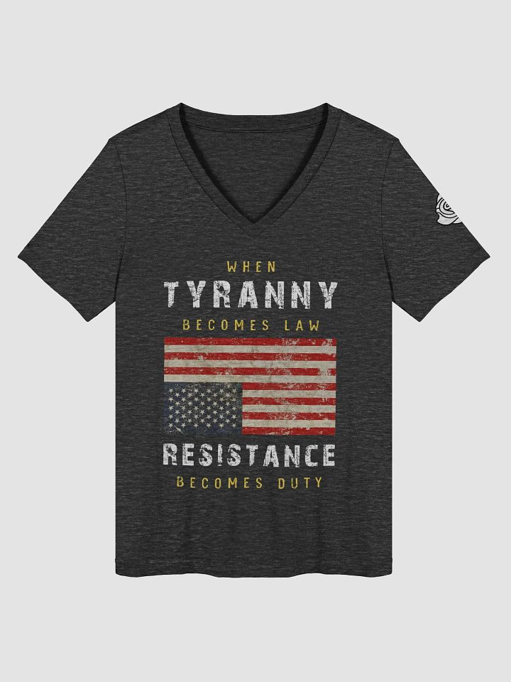 Tyranny / Resistance Women's Relaxed V-Neck T-Shirt - C product image (1)