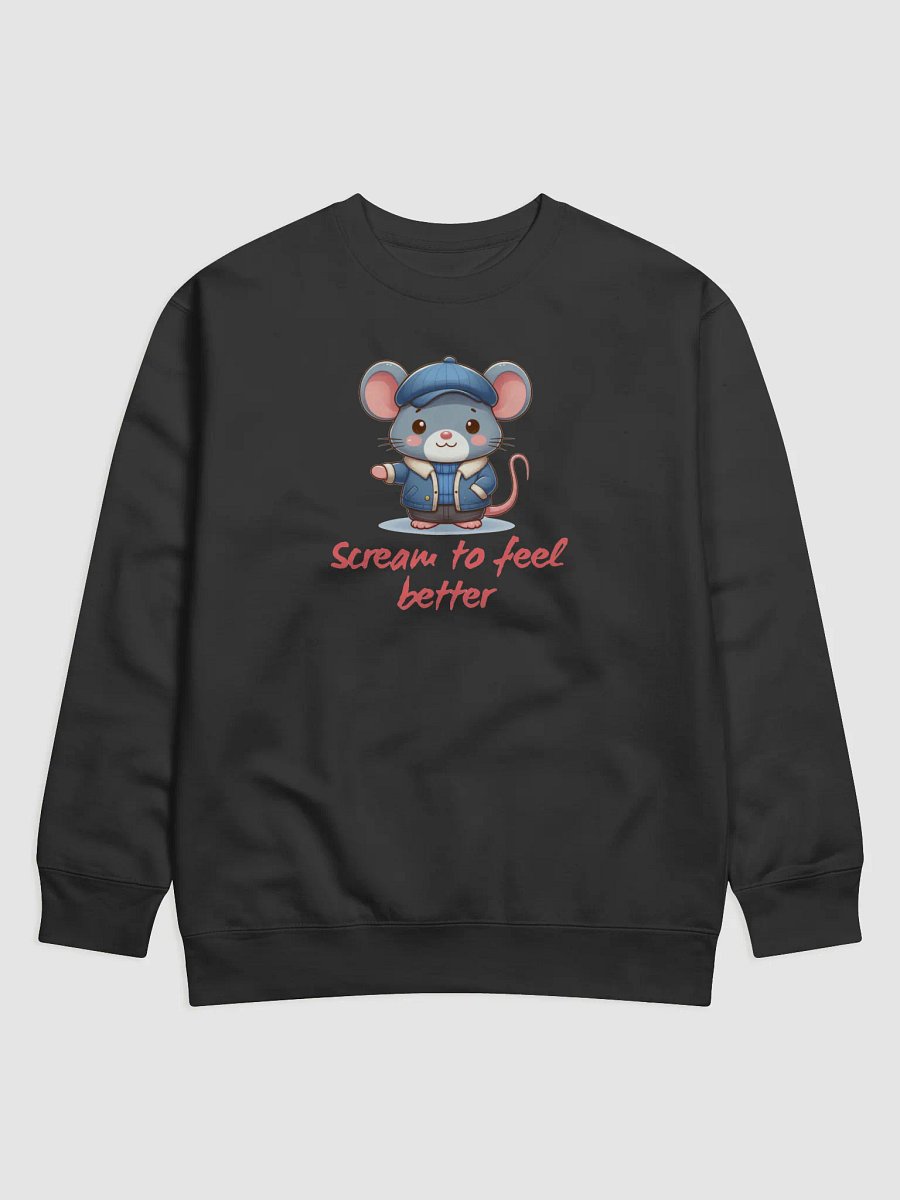 Whimsical Mouse Scream Premium Sweatshirt product image (1)