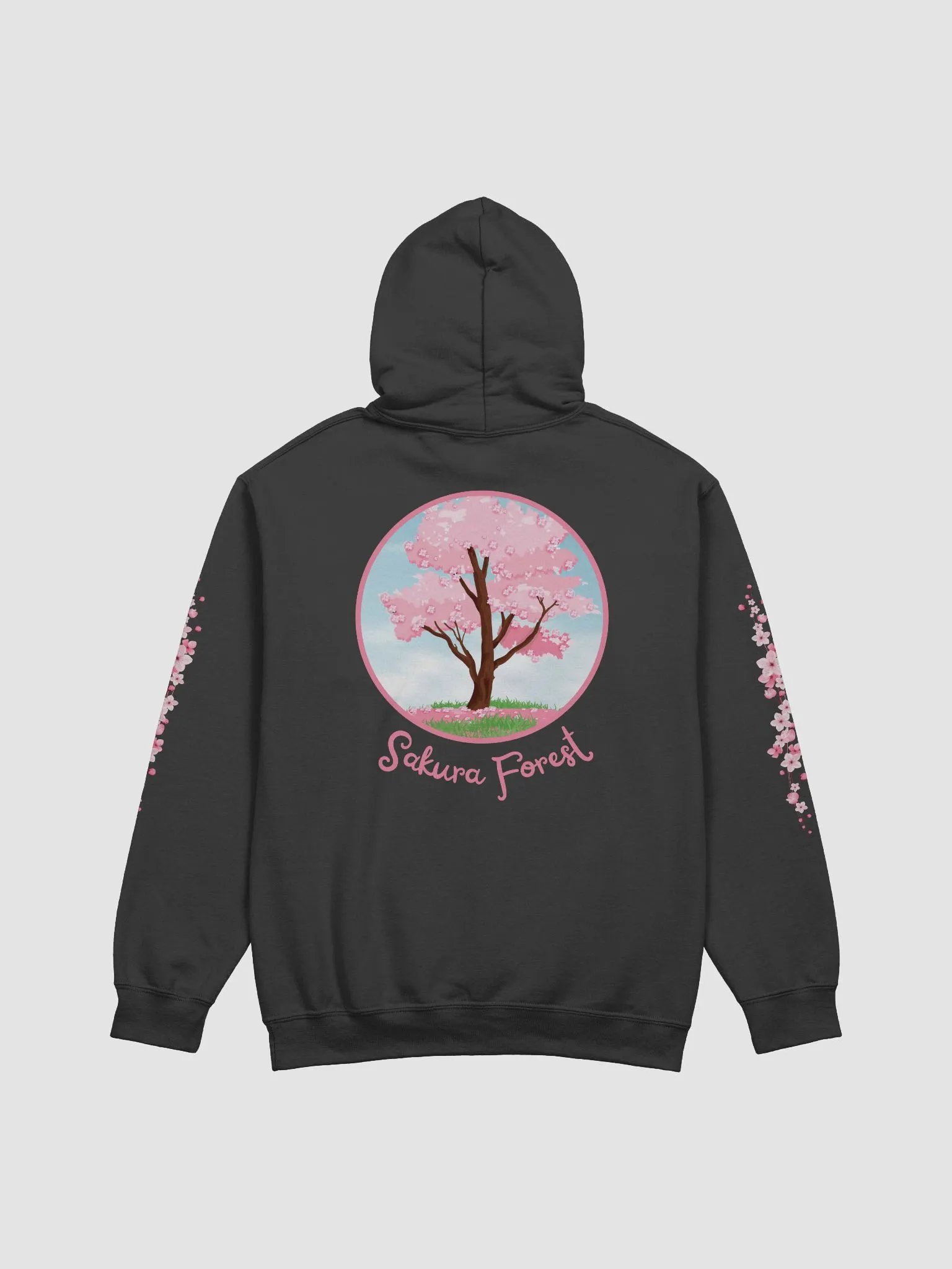Sakura Forest Hoodie | Light Pink Finger Heart product image (4)