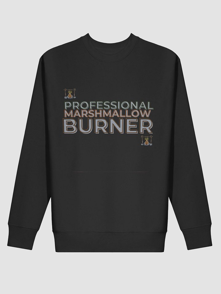 PROFESSIONAL MARSHMALLOW BURNER.” – FUNNY CAMPING HOODIE FOR S’MORES LOVERS product image (2)