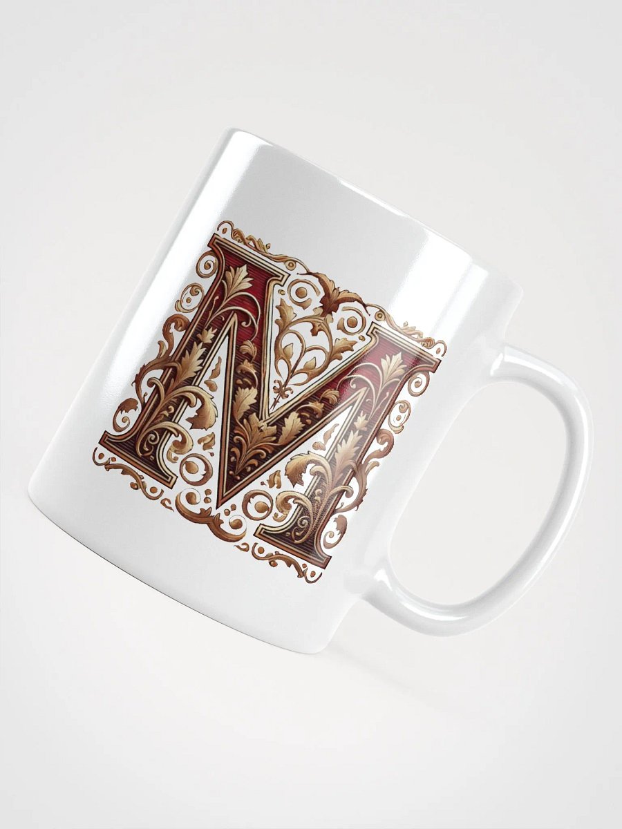 Vintage Floral Monogram Mug product image (10)