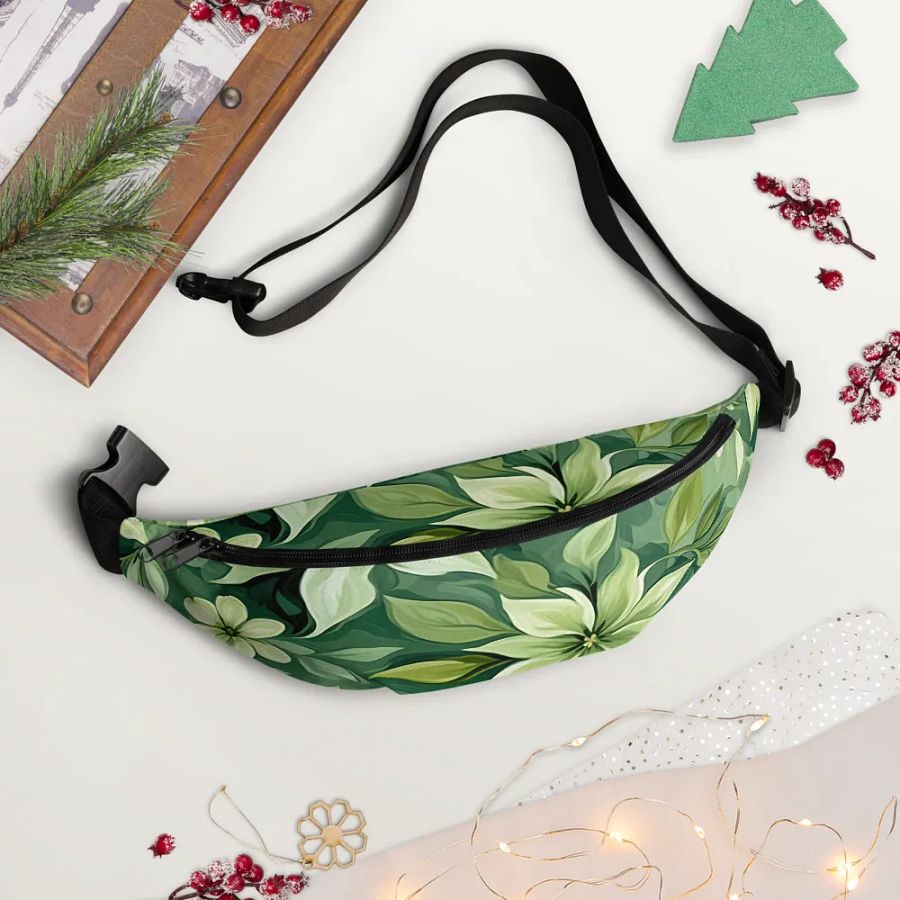 Lush Greenery All-Over Fanny Pack product image (12)