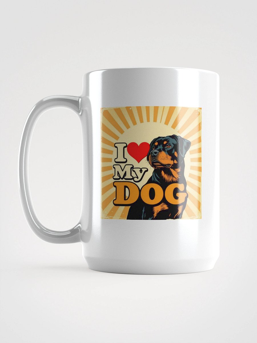 Rottweiler Love White Glossy Mug product image (6)