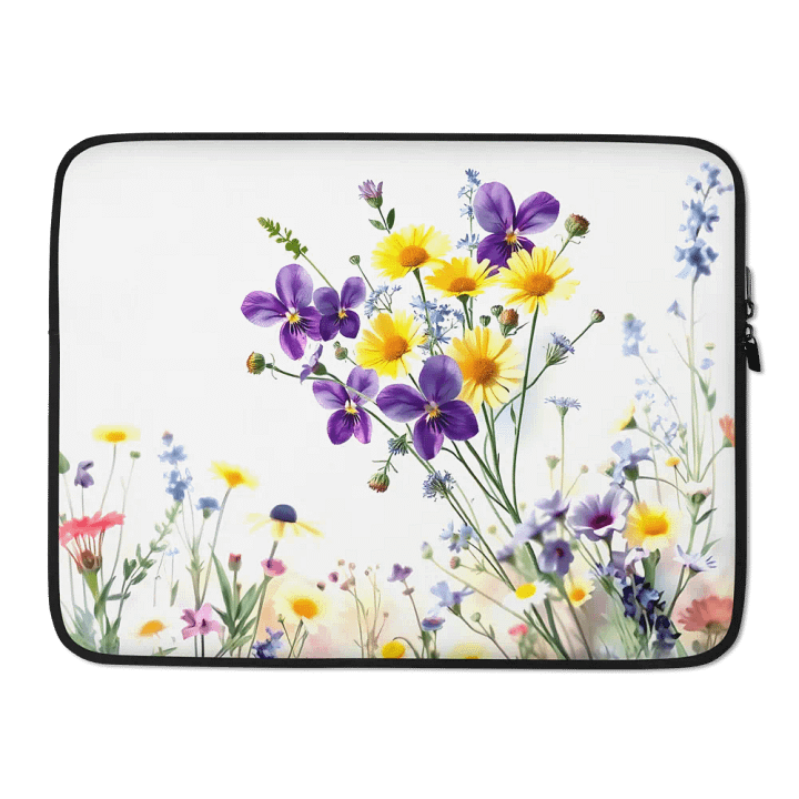Floral Harmony Laptop Sleeve product image (2)