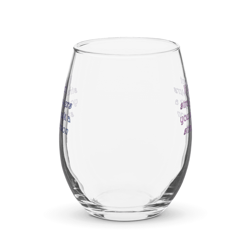 Straight Answers Wine Glass