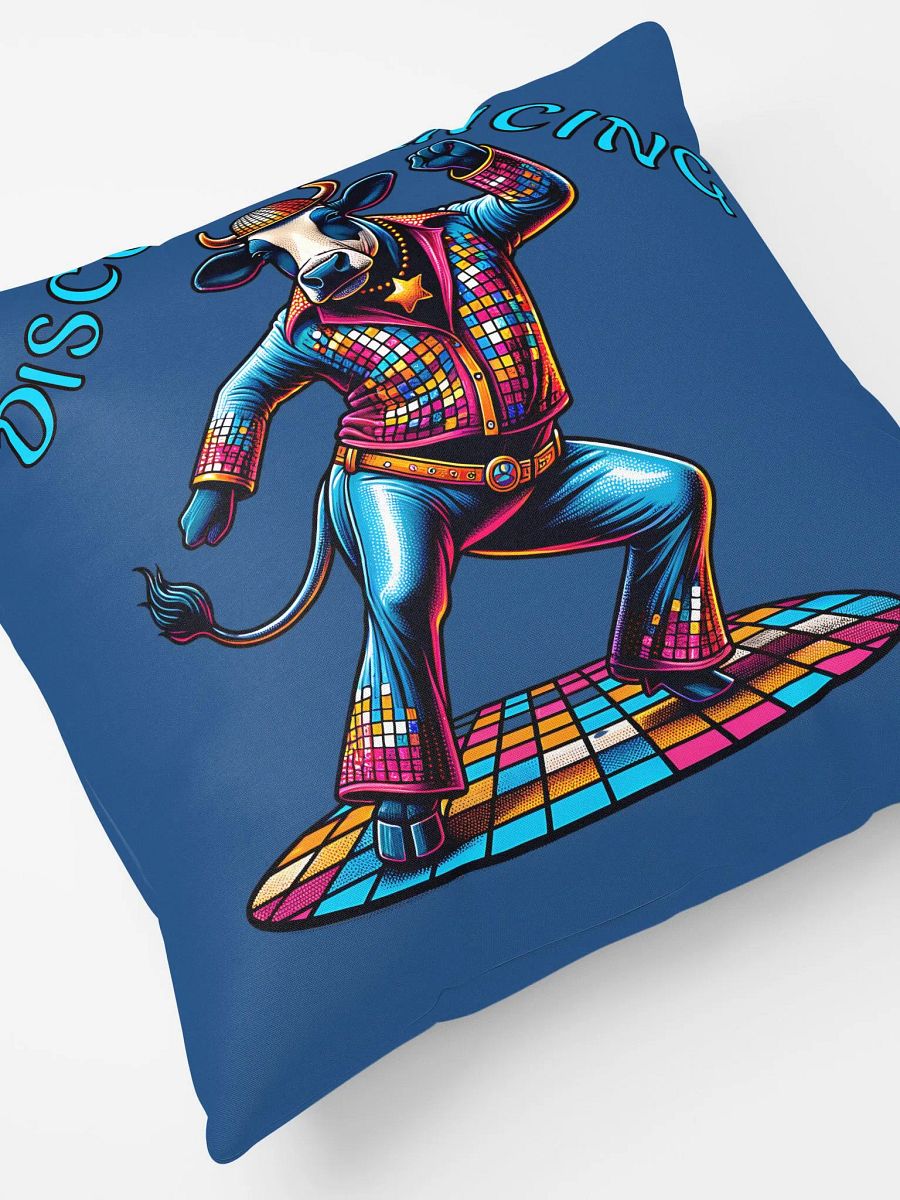 Funky Disco Dancing Cow Pillow - Perfect Retro Home Decor Gift product image (7)