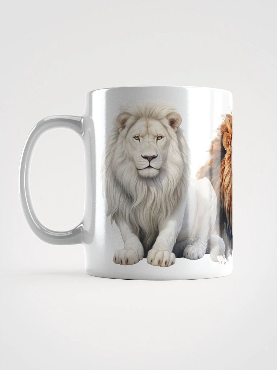 Majestic Lions White Glossy Mug product image (6)