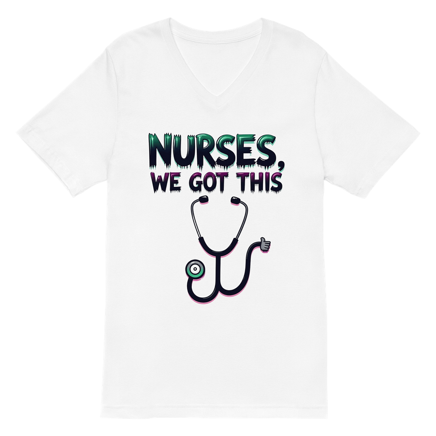 Thumbs-Up Nurse V-Neck Tee product image (2)