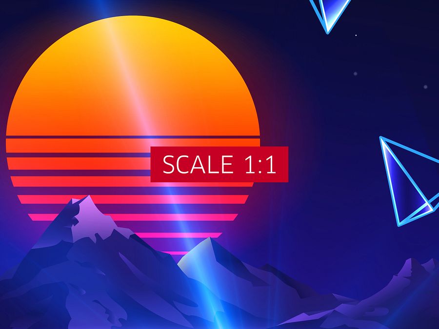 Neon sunset, mountains and sphere [synthwave/vaporwave/cyberpunk] — aesthetic art print product image (4)
