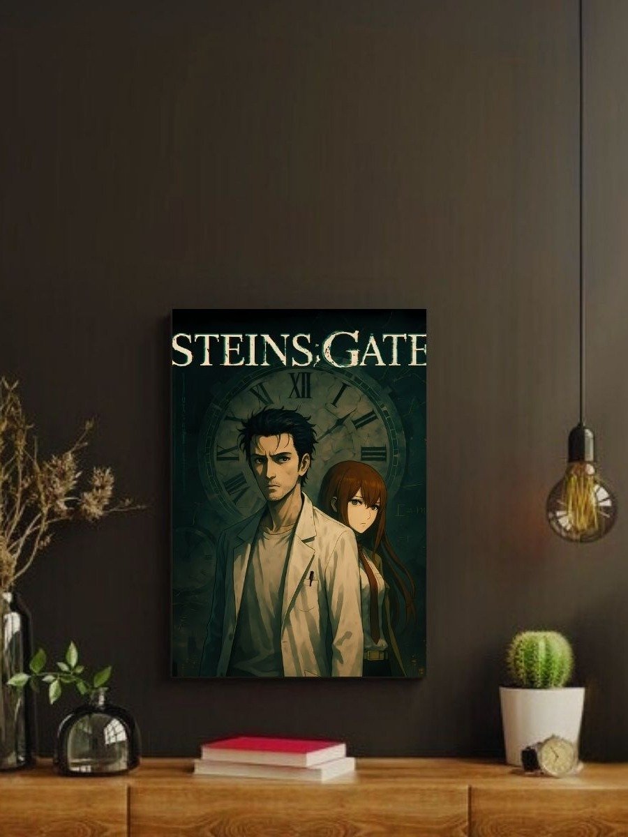 Steins;Gate – Okabe & Kurisu Timebound Resolve – 8x10 Metal Print product image (2)