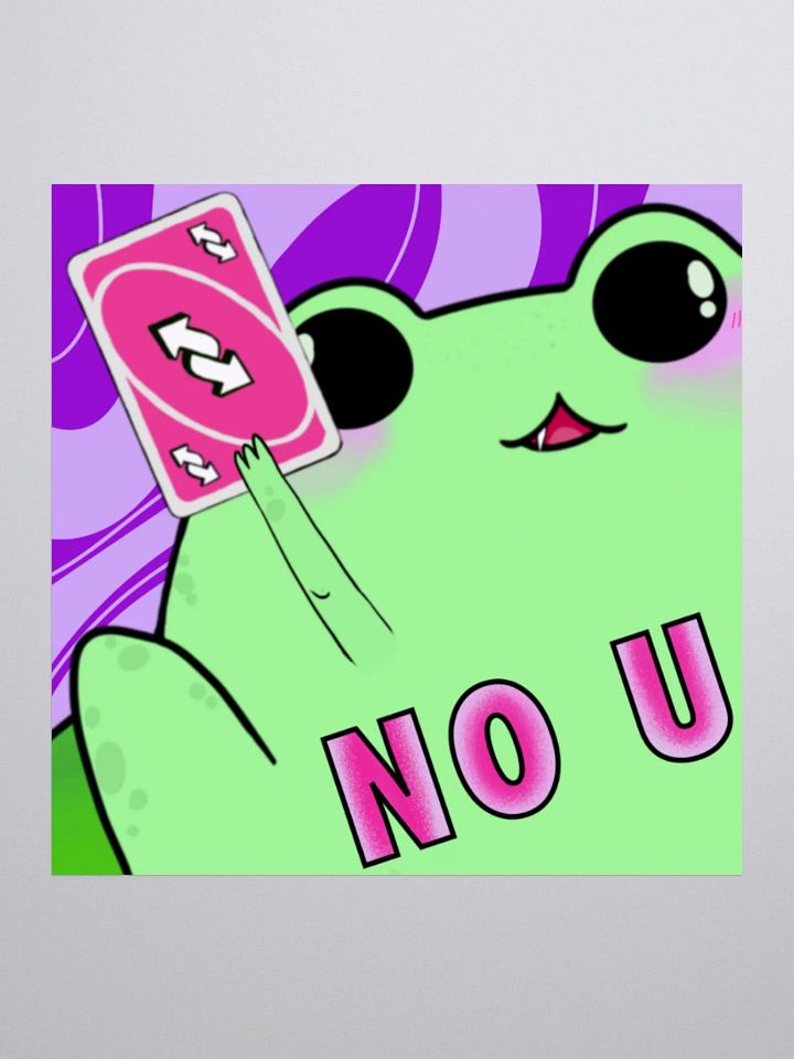 NO U Groovy Sticker product image (1)