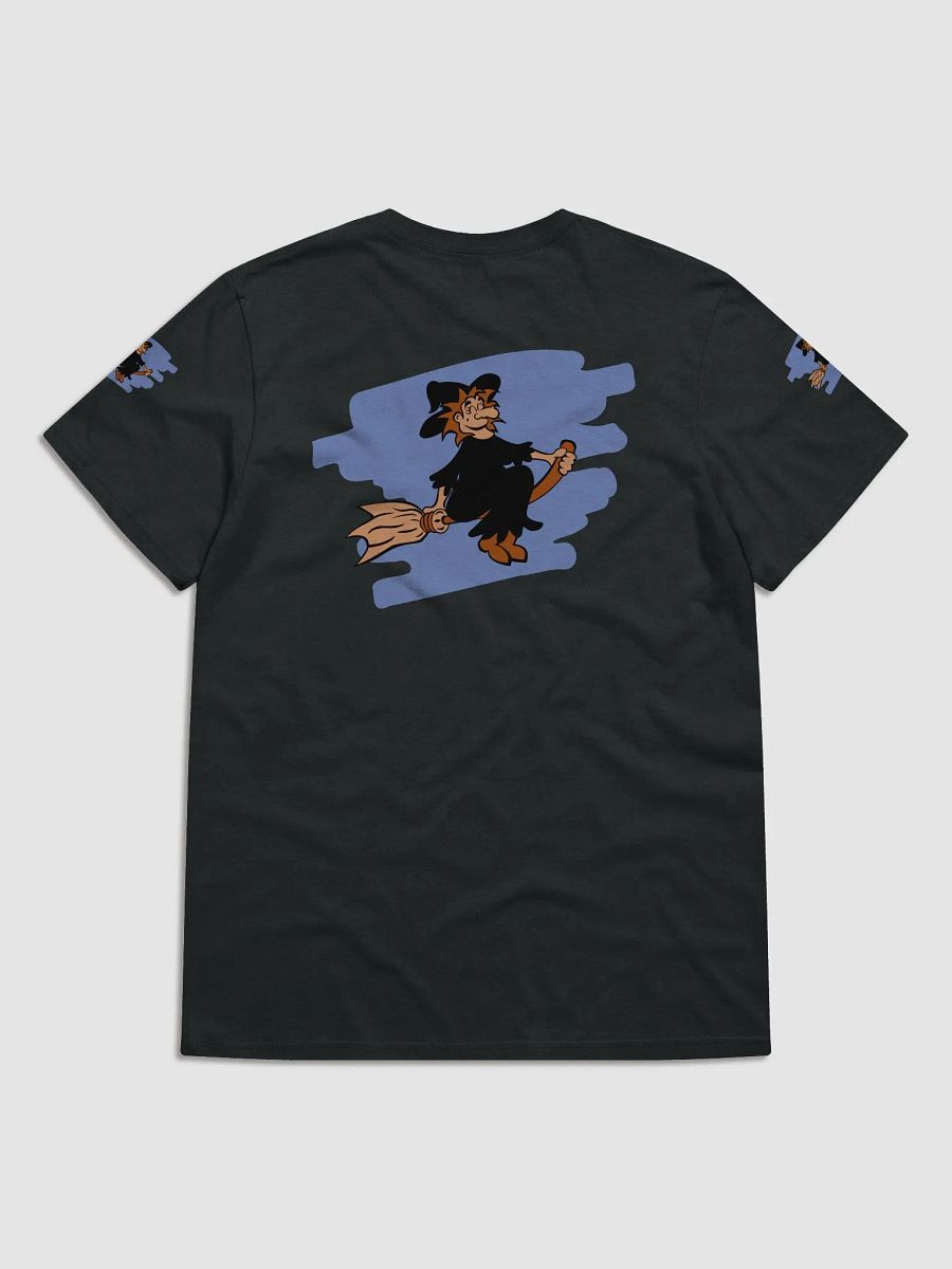 Witch Riding a Broom Halloween Tee product image (3)