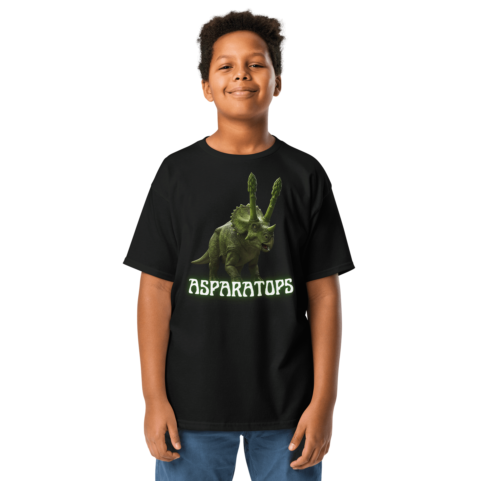 Asparatops - Triceratops and Asparagus Dinosaur Shirt product image (1)