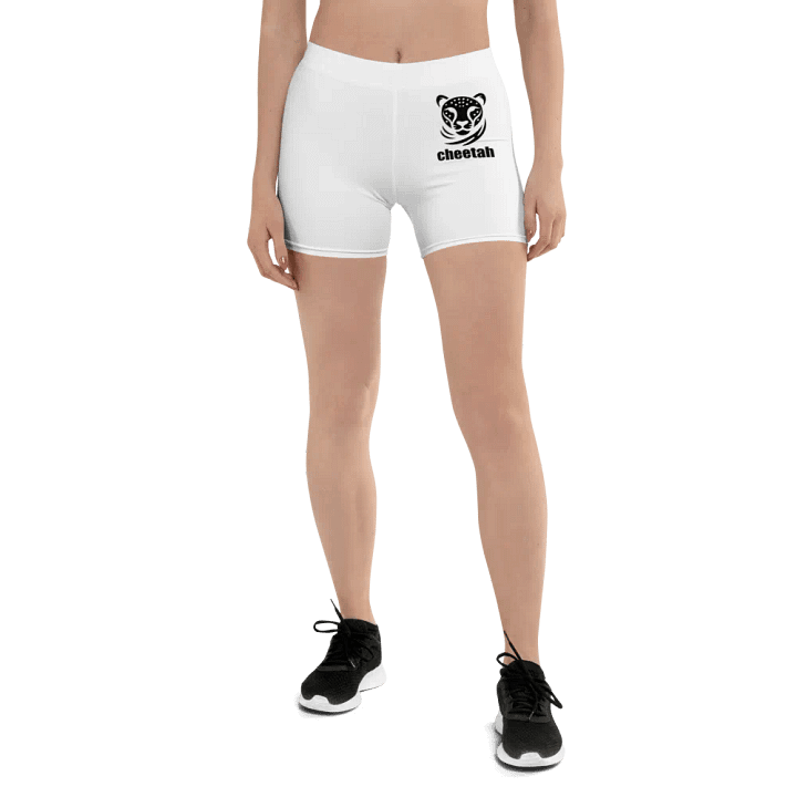 cheetah shorts white product image (1)