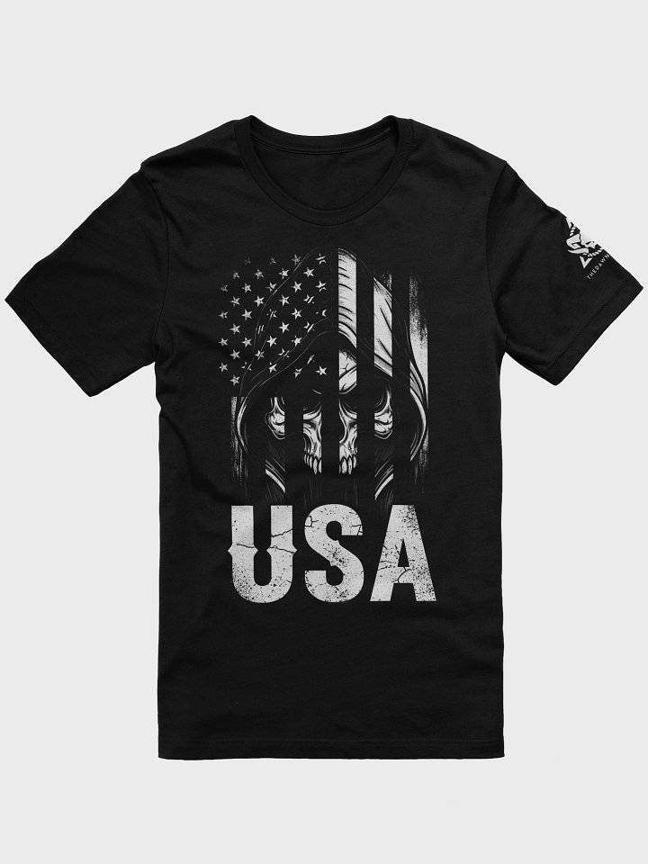 The Dawnbreaker's Patriotic Skull USA T-Shirt product image (1)