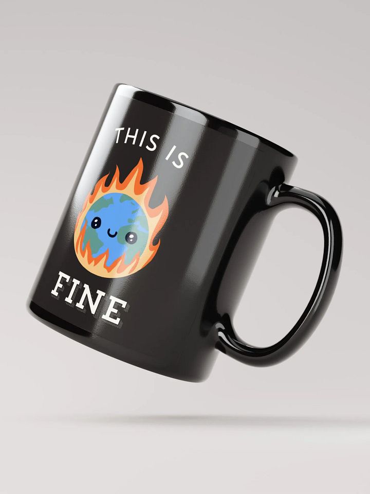This is Fine Global Meltdown Black Mug product image (2)