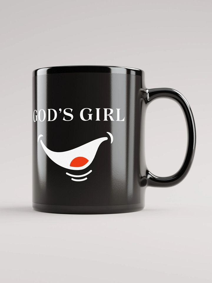 GOD'S GIRL Black Glossy Mug product image (1)