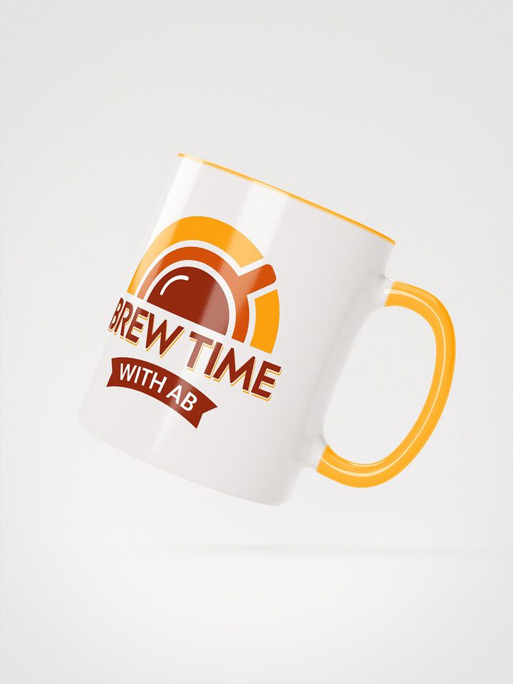 Brew Time Mug (Yellow Handle) product image (2)