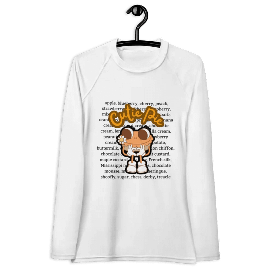 Cutie Pie Print Women's Rash Guard product image (8)
