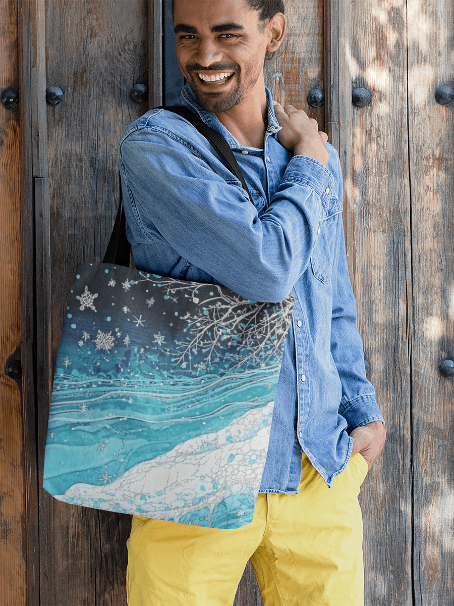 Winter Frost, Large Tote Bag W/Pocket product image (1)