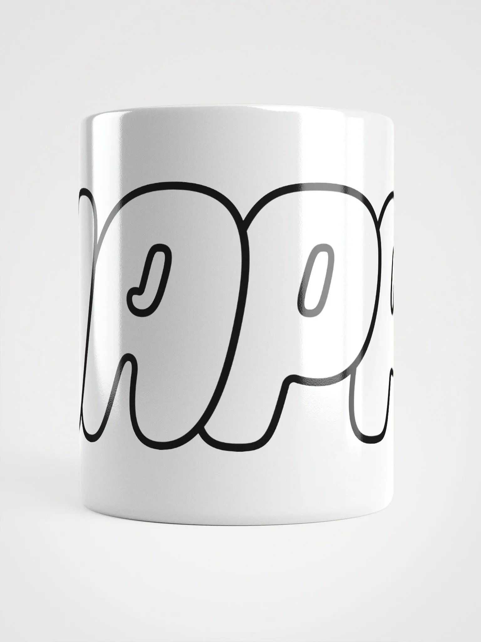 HAPPY White Glossy Mug product image (5)