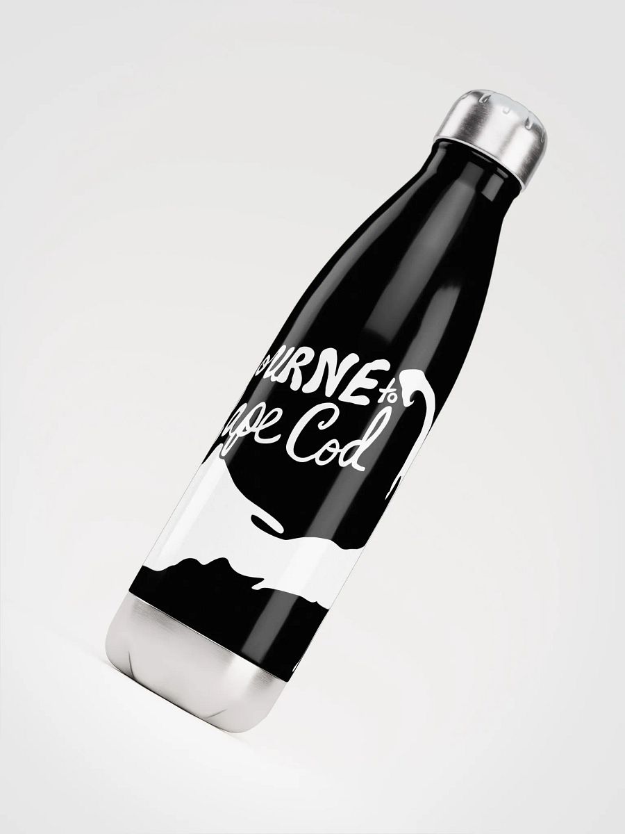 BOURNE to Cape Cod™ | Stainless Bottle | White on Black 💧 product image (4)