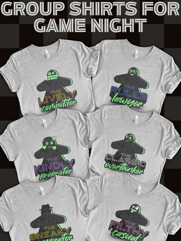 Board Gamer Personality Shirt, Board Game Night Group T-shirt, Sneaky Conspirator product image (2)