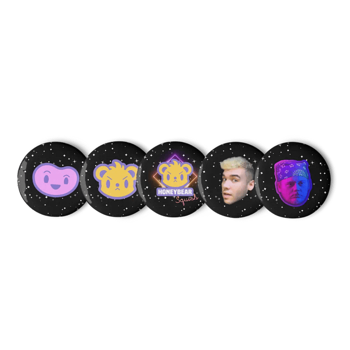 HONEY & JELLY Pin Set! (Star Background) product image (1)