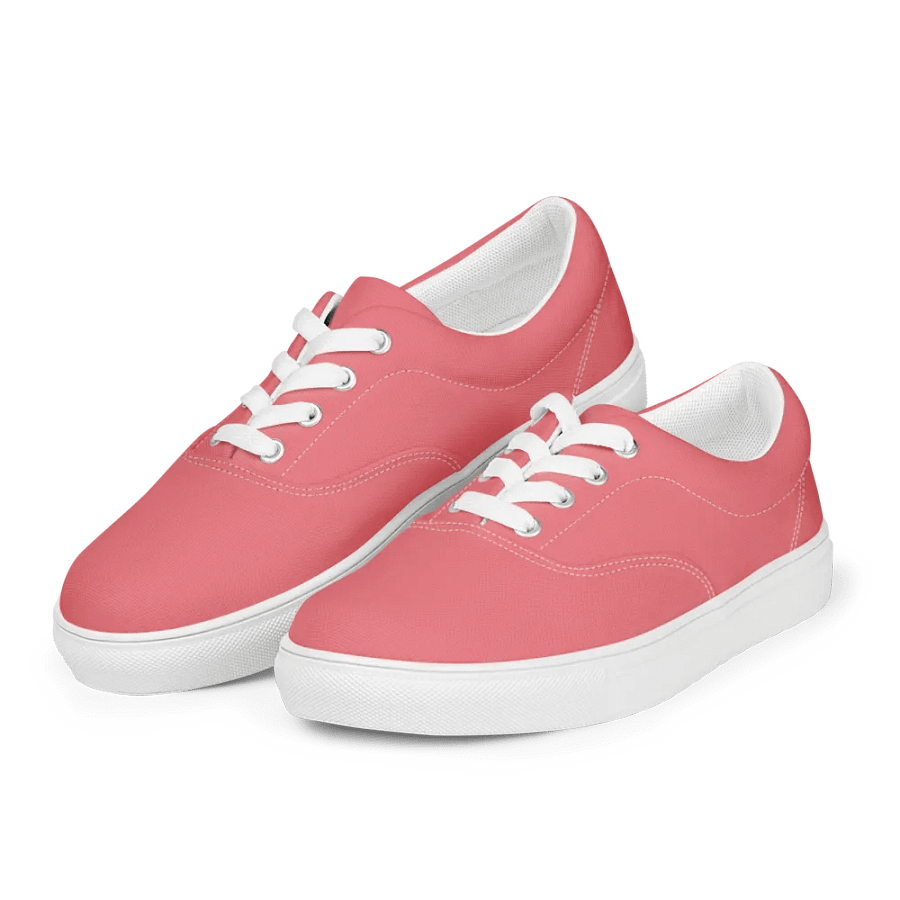 Muse Coquette Lace-Up Canvas Shoes (Cream of roses) product image (4)