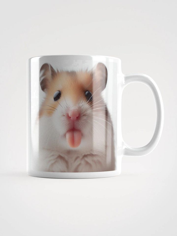 Rude Hamster #Humorous Glossy Mug - White product image (1)